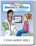 CS0370 A Trip To the Doctor's Office Coloring and Activity Book with Custom Imprint
